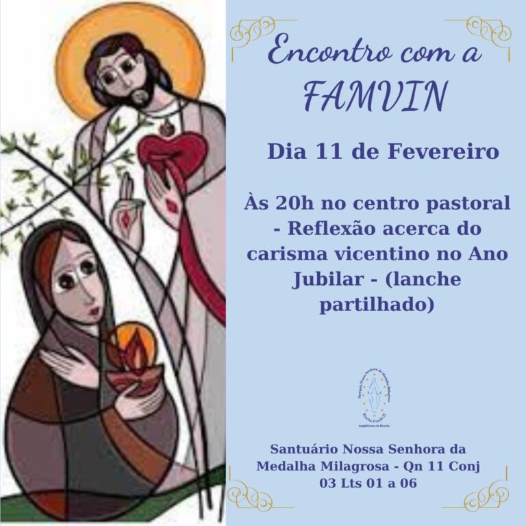 Encontro com a FAMVIN – Carisma vicentino no ano jubilar