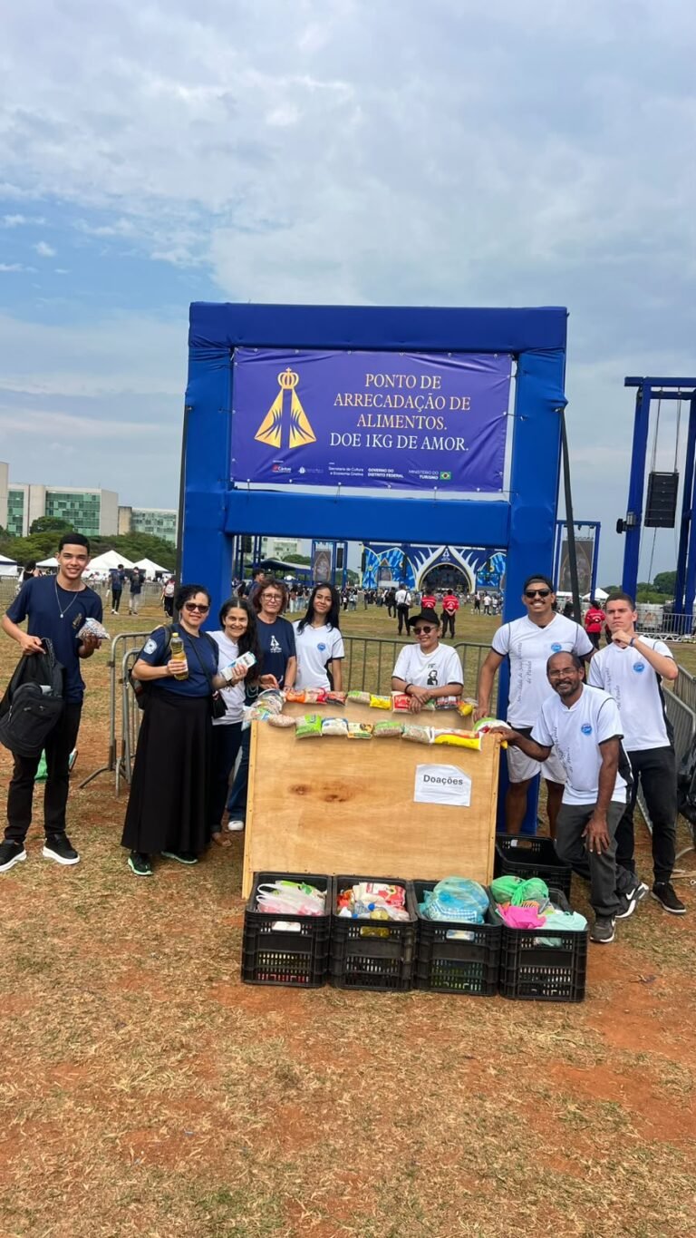 Mais de 5,4 toneladas de alimentos: a solidariedade que marcou a Festa de Nossa Senhora Aparecida